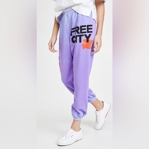 FREE CITY Lets Go OG Sweatpants in Lavenderlove Sunfade